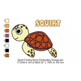 Squirt Finding Nemo Embroidery Design